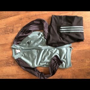 Adidas set leggings and jacket